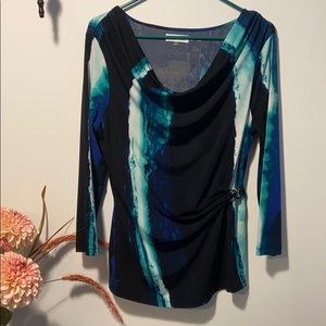 🦋3/$25🦋Calvin Klein water colors blouse, medium